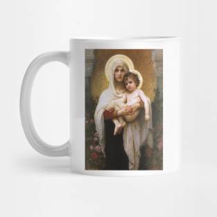 Madonna of the Roses by Bouguereau Mug